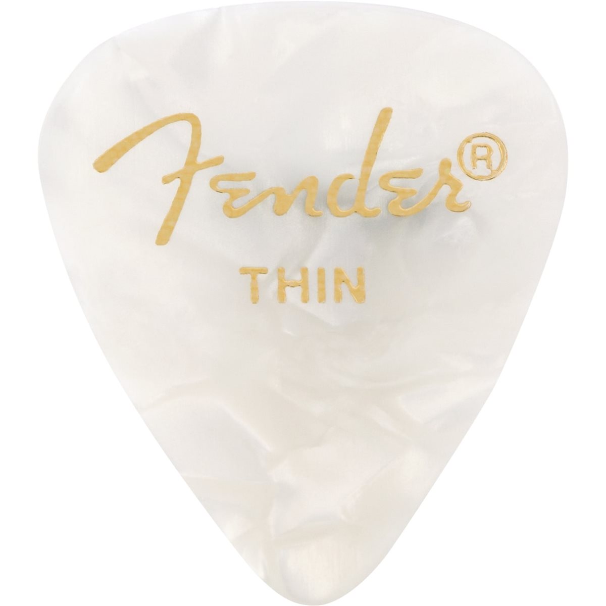 FENDER - Médiators fins en celluloïd - White Moto - ensemble de 12 pick